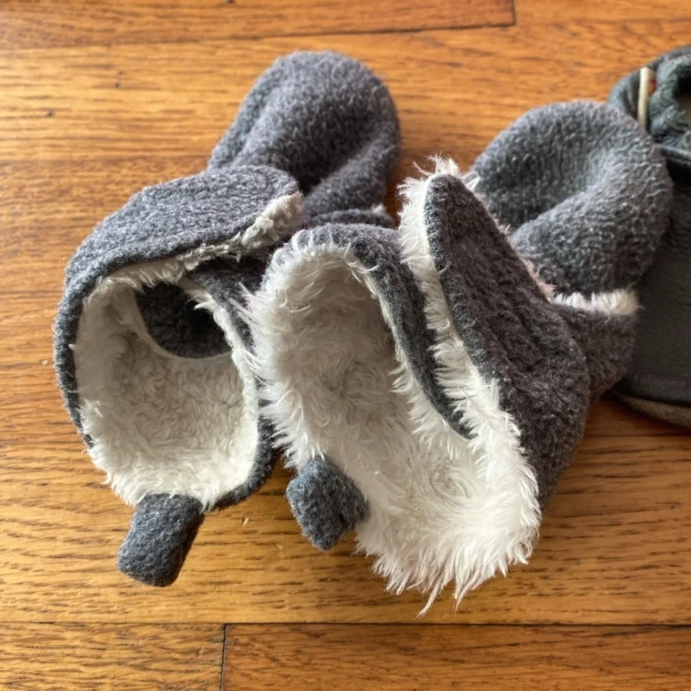 Baby Gray Moccasins and Slippers Boots Bundle